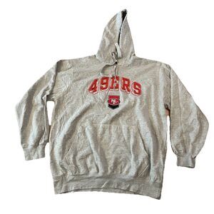 NFL San Francisco 49ers 1/4 Zip Pullover Hooded Sweatshirt size XL